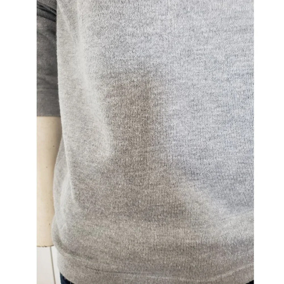 Mohito Gray Zipper Neck Sweater  Funky Off shoulder - Picture 7 of 11